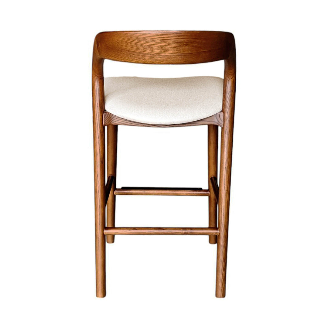 Rotondo Counter Stool in Walnut Brown - counter stool by LH Imports - Whats New Furniture Portland OR