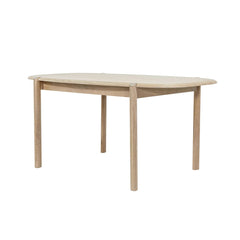 Runway Dining Table in Light Oak, side view - Whats New Furniture