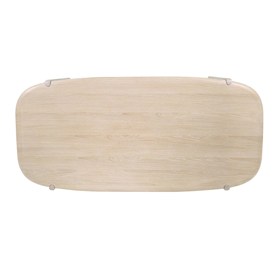 Runway Dining Table in Light Oak, top view - Whats New Furniture