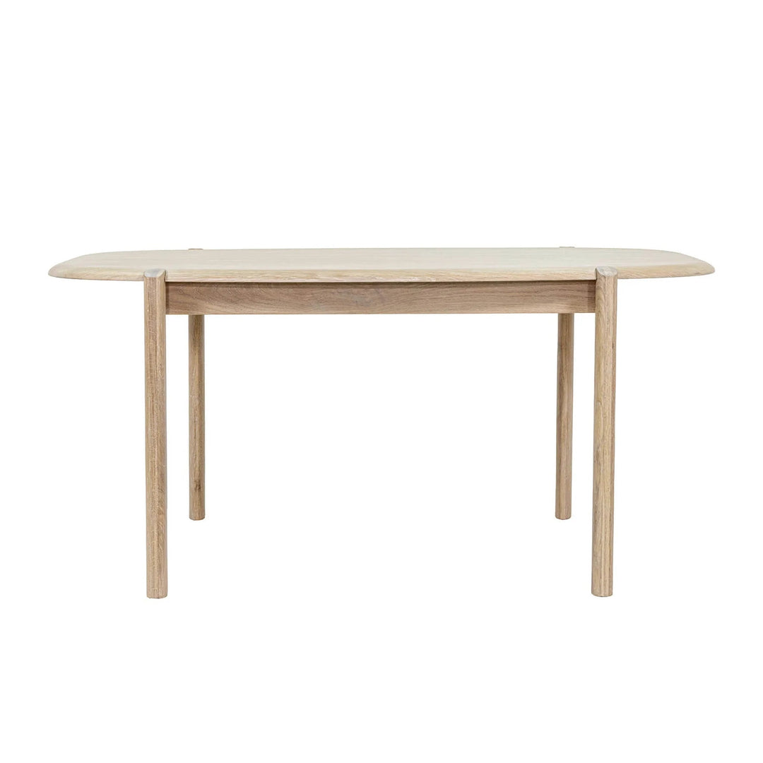 Runway Dining Table in Light Oak, front view - Whats New Furniture