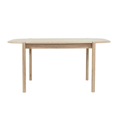 Runway Dining Table in Light Oak, front view - Whats New Furniture