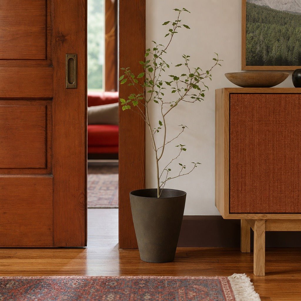 Rustic Medium Vase in Rustic Brown styled in Portland Ladd&
