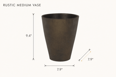 Rustic Medium Vase dimensions - What&