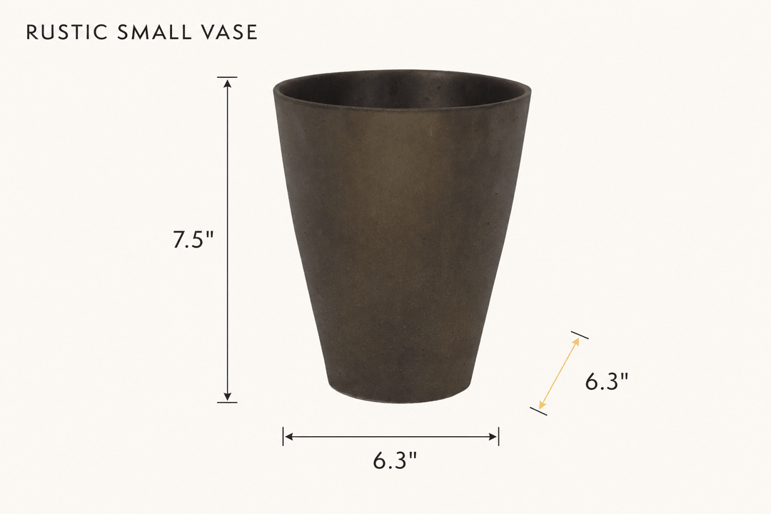 Rustic Small Vase dimensions - What&