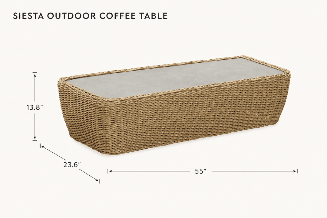 Siesta Outdoor Coffee Table dimensions - What&