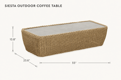 Siesta Outdoor Coffee Table dimensions - What&