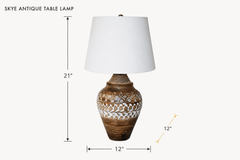 Skye Antique Table Lamp dimensions - What&
