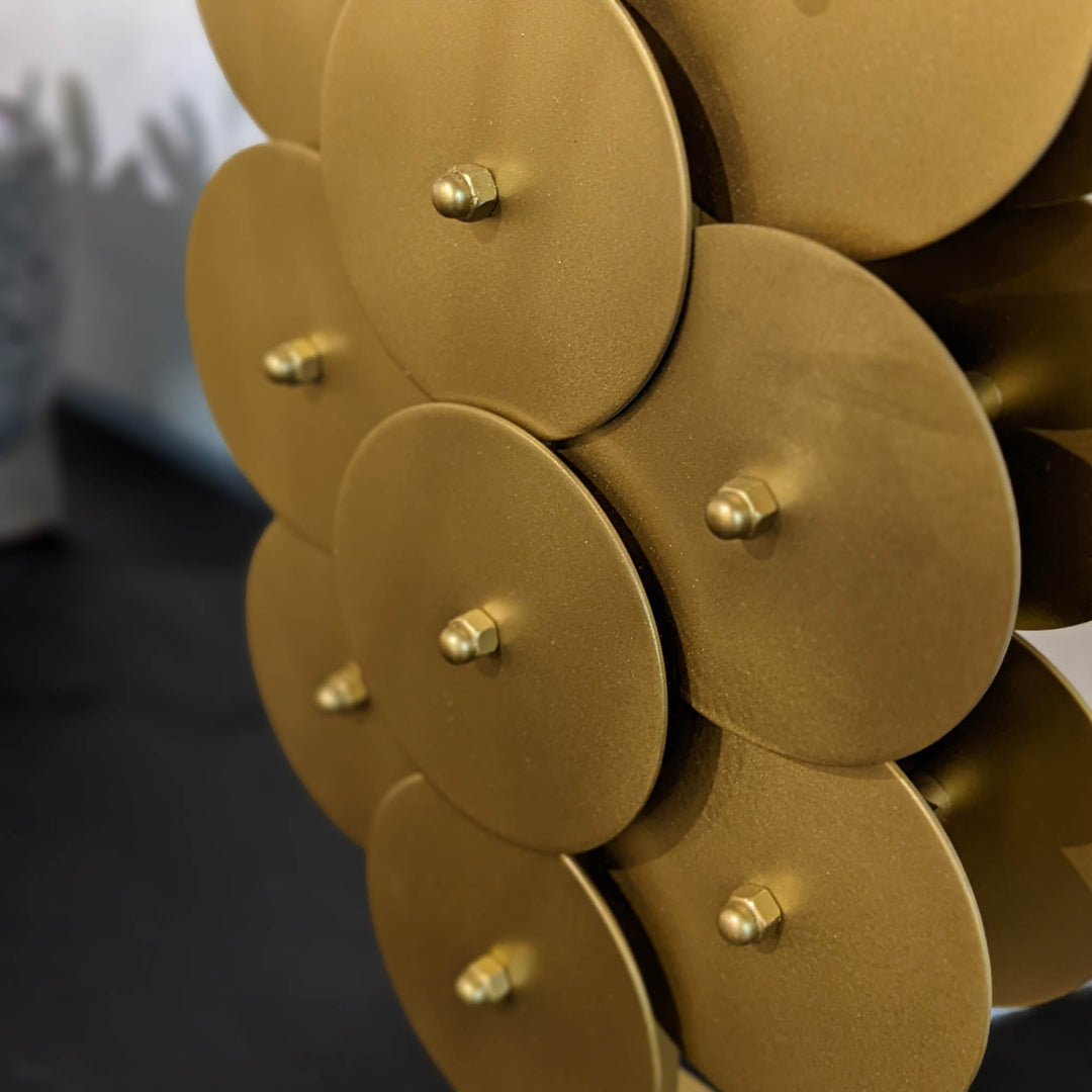 Skye Brass Disc Lamp - lighting by LH Imports - Whats New Furniture Portland OR