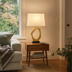 Skye Celestial Table Lamp styled in Portland Sellwood cottage living room - Whats New Furniture