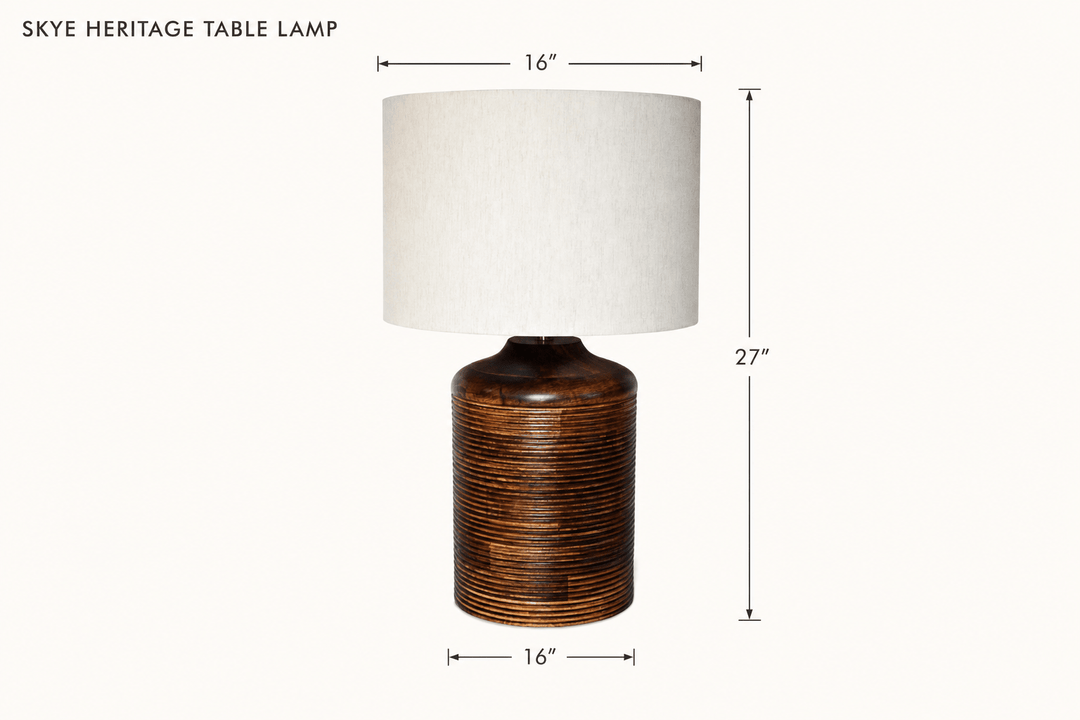 Skye Heritage Table Lamp dimensions - What&