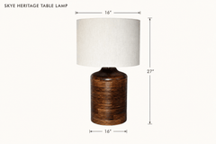 Skye Heritage Table Lamp dimensions - What&