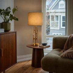 Skye Niko Table Lamp styled in Portland NW 23rd Victoriwith bay window living room - Whats New Furniture