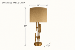 Skye Niko Table Lamp dimensions - What&