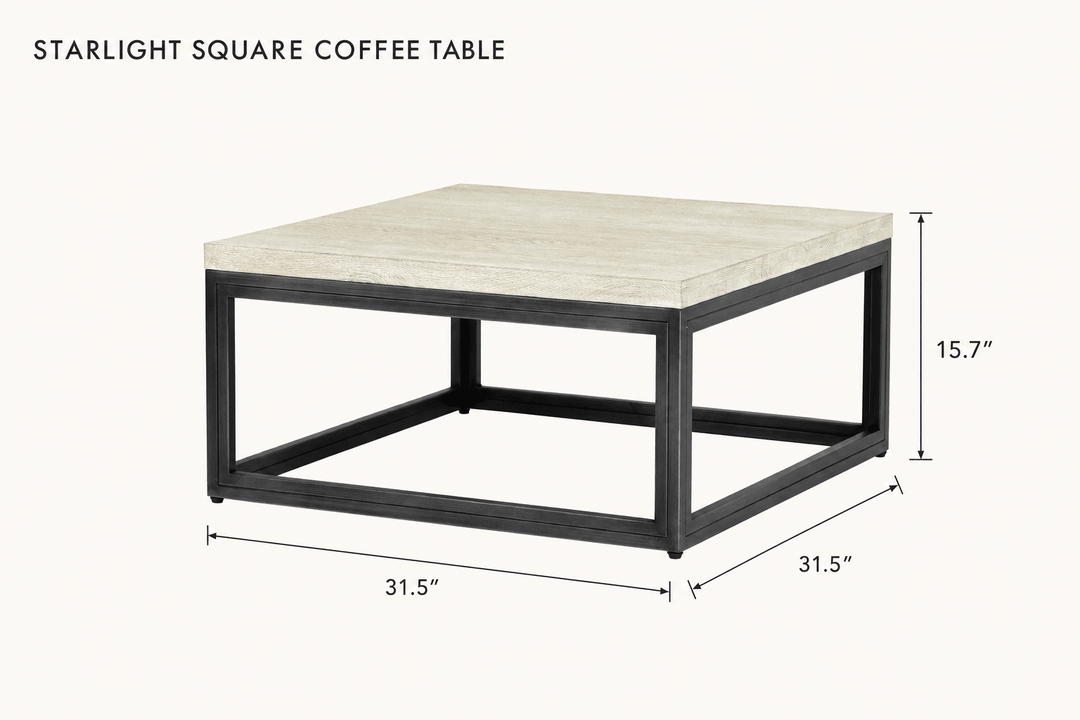 Starlight Square Coffee Table dimensions - What&
