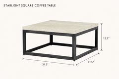 Starlight Square Coffee Table dimensions - What&