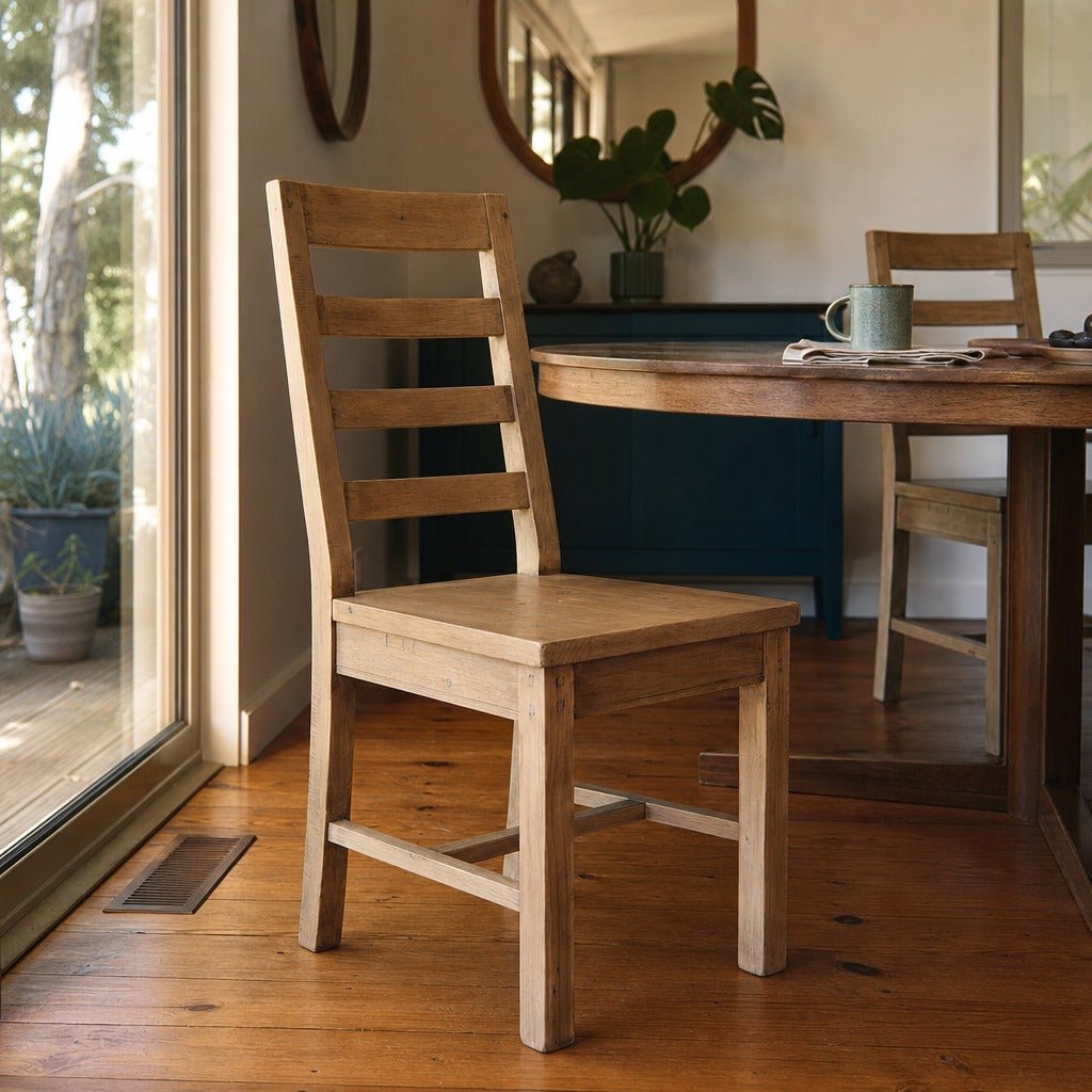 Sundried Dining Chair styled in Portland Mt. Tabor mid-century daylight ranch dining room - Whats New Furniture