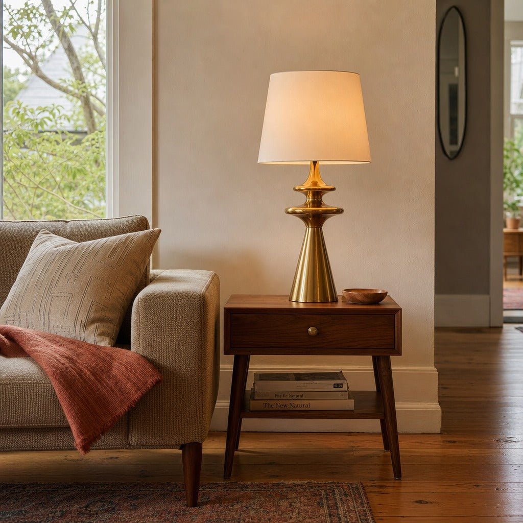 Symphony Table Lamp styled in Portland Montavillcottage living room - Whats New Furniture
