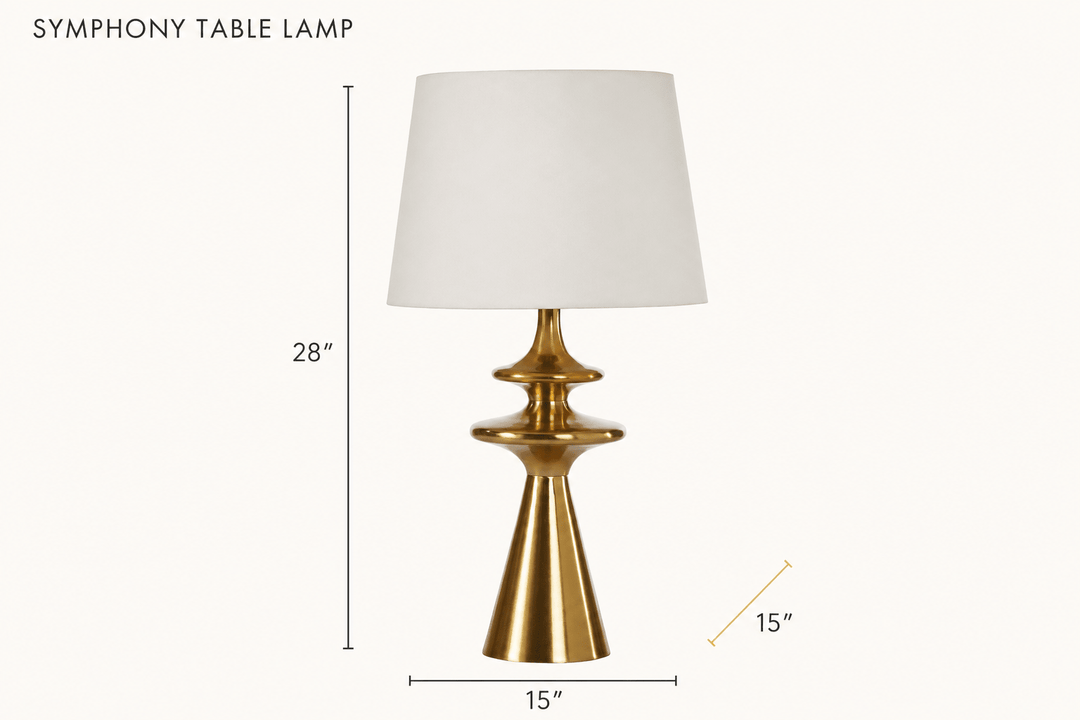 Symphony Table Lamp dimensions - What&