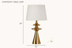 Symphony Table Lamp dimensions - What&