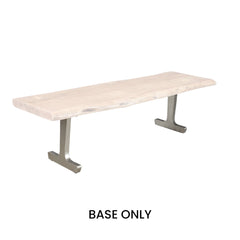 TAJ Pedestal Dining Bench Base - bench by LH Imports - Whats New Furniture Portland OR