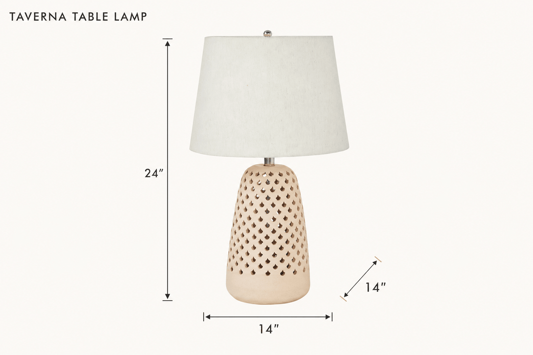 Taverna Table Lamp dimensions - What&