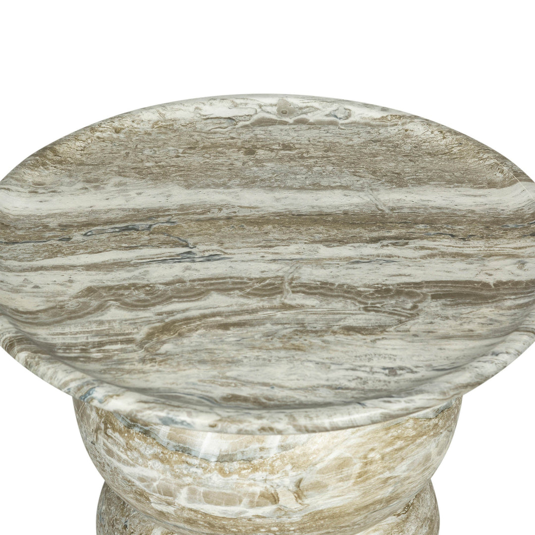 Temple Side Table in Grey Mist - side table by LH Imports - Whats New Furniture Portland OR