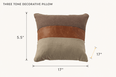 Three Tone Decorative Pillow dimensions - What&