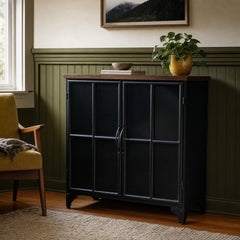 Tradition 2 Door Sideboard styled in Portland St. Johns bungalow living room - Whats New Furniture
