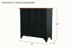 Tradition 2 Door Sideboard dimensions - What&