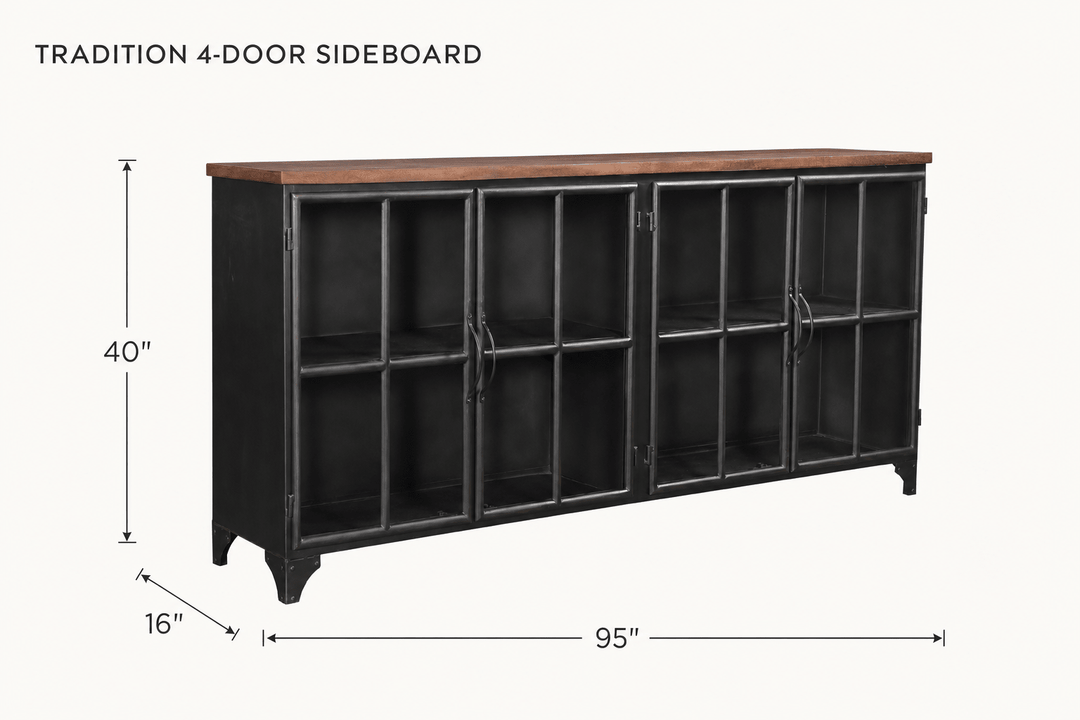 Tradition 4-Door Sideboard dimensions - What&