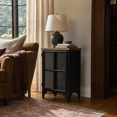 Tradition Side Table styled in Portland Laurelhurst Tudor cottage living room - Whats New Furniture