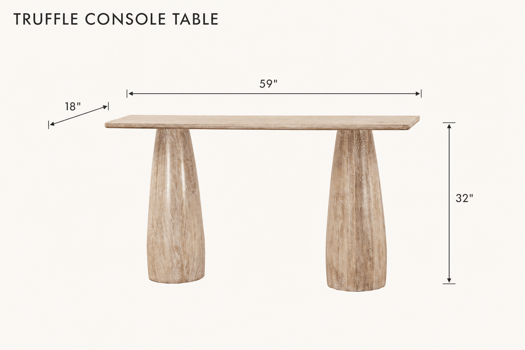Truffle Console Table dimensions - What&