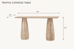 Truffle Console Table dimensions - What&