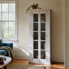 Tuscan Cabinet styled in Portland Mt. Tabor mid-century daylight ranch living room - Whats New Furniture