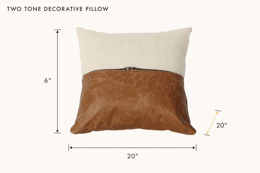 Two Tone Decorative Pillow dimensions - What&
