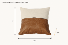Two Tone Decorative Pillow dimensions - What&
