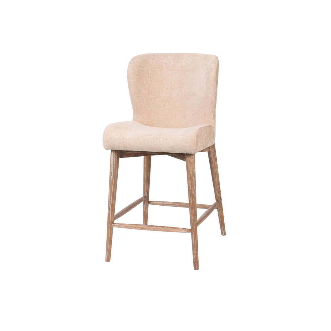 Uffizi Counter Stool - Champagne Chenille - Whats New Furniture Portland OR