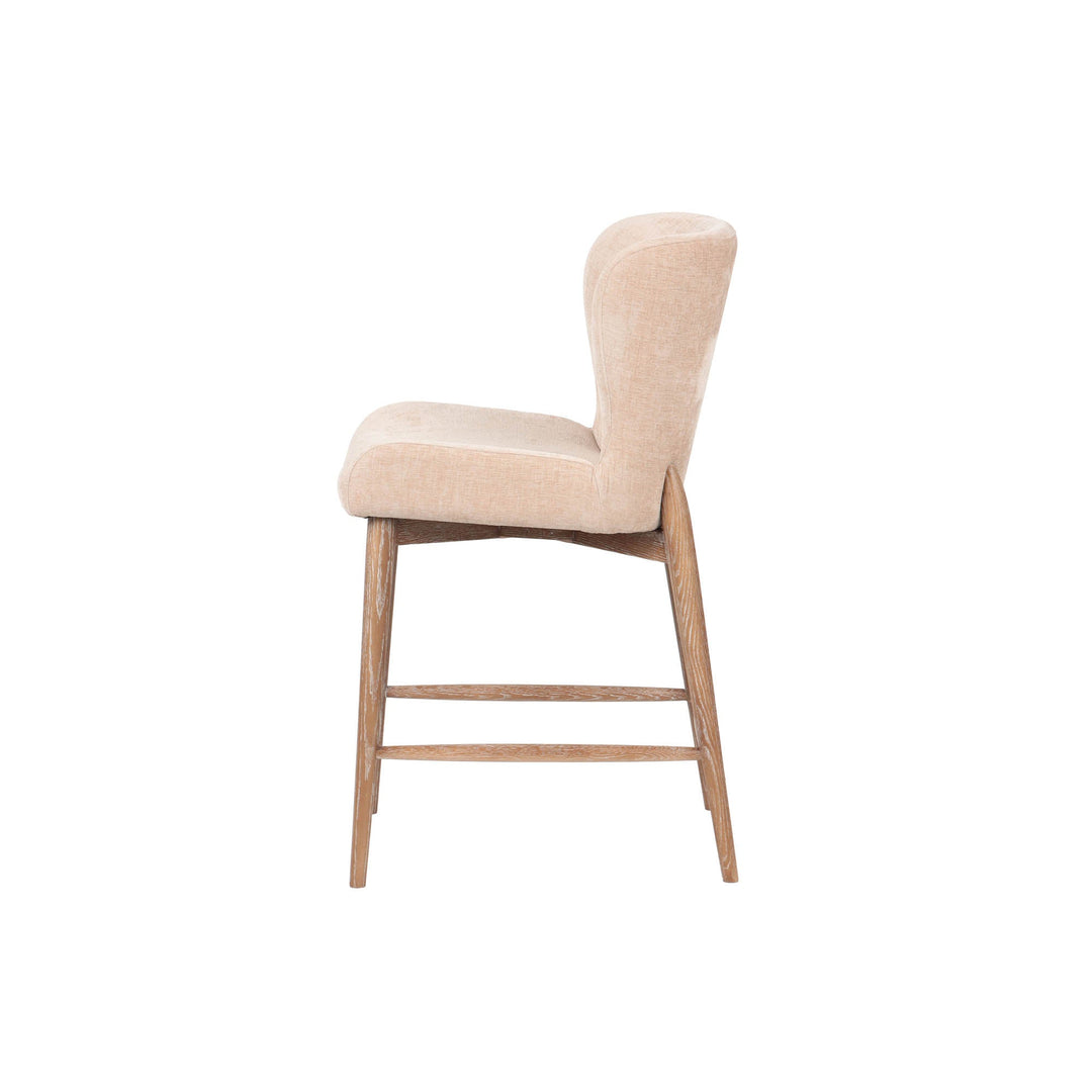 Uffizi Counter Stool - Champagne Chenille - Whats New Furniture Portland OR