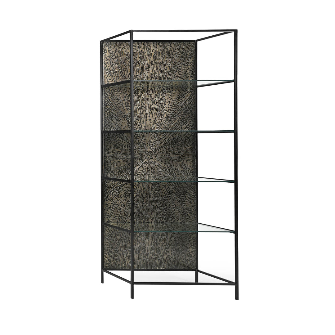 Venus Bookcase in Black - bookcase by LH Imports - Whats New Furniture Portland OR