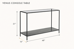 Venus Console Table dimensions - What&