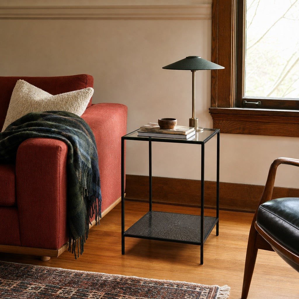 Venus Side Table in Black styled in Portland Ladd&