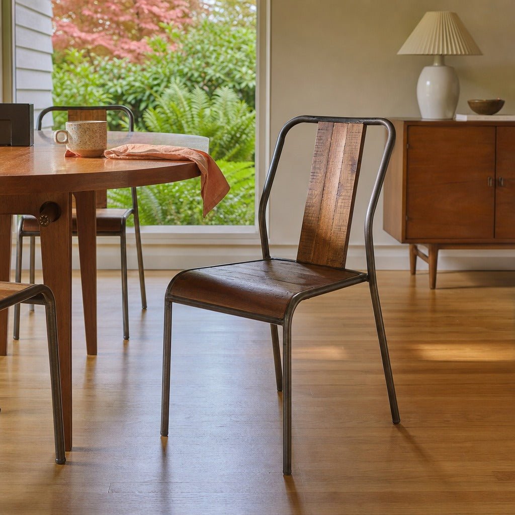 Vintage Dining Chair in VT005 styled in Portland 1960s Garden Home ranch dining room - Whats New Furniture