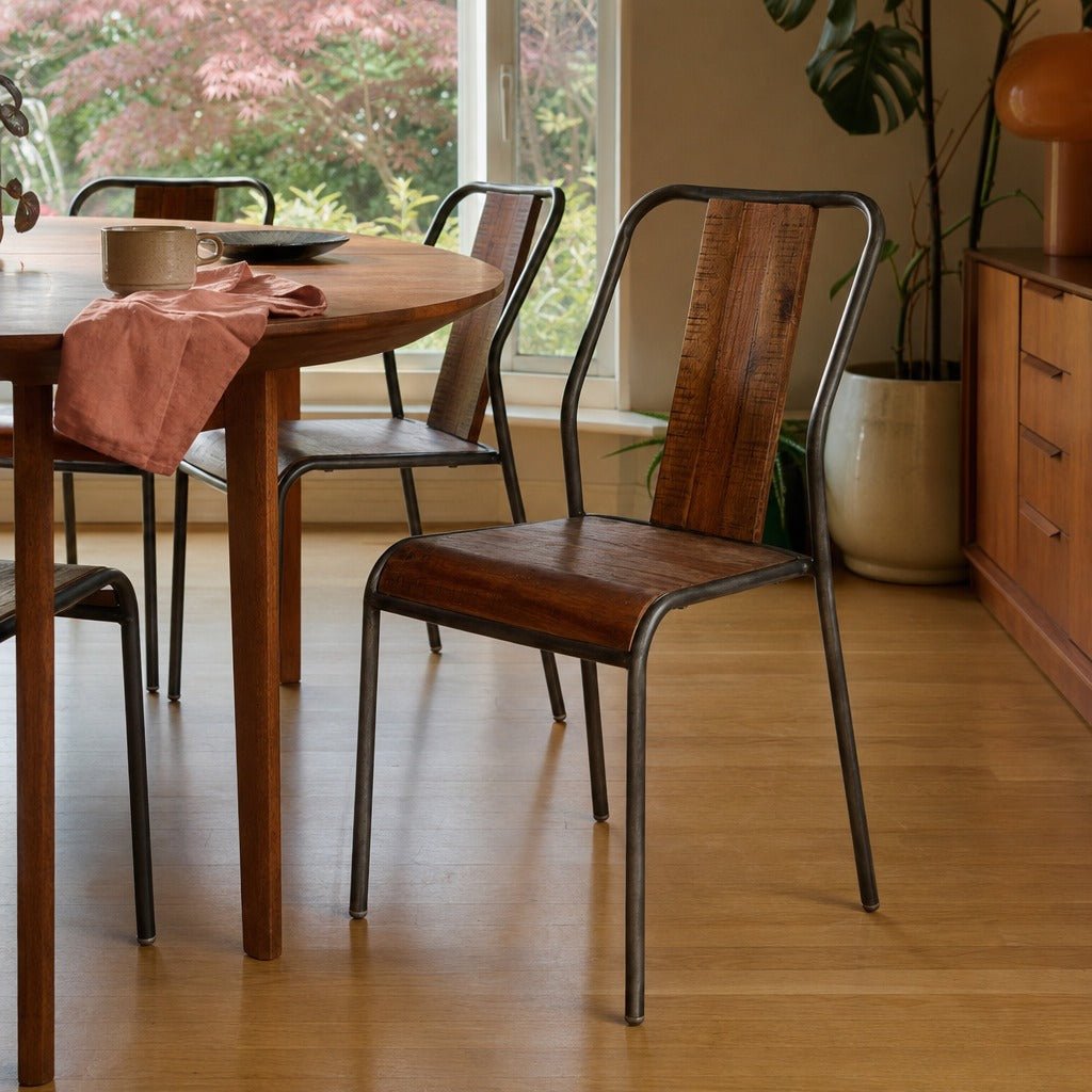 Vintage Dining Chair styled in Portland 1960s Garden Home ranch dining room - Whats New Furniture
