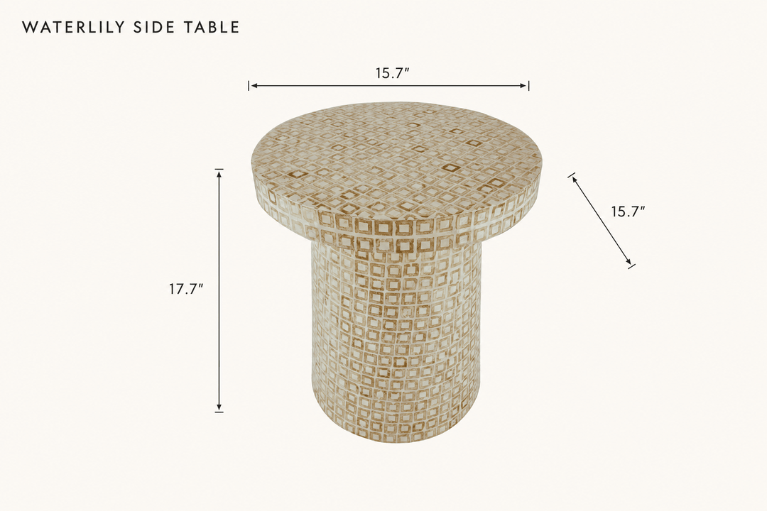 Waterlily Side Table dimensions - What&