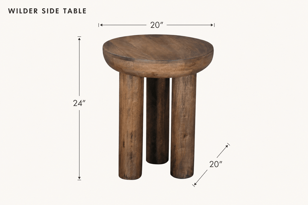 Wilder Side Table dimensions - What&