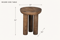 Wilder Side Table dimensions - What&