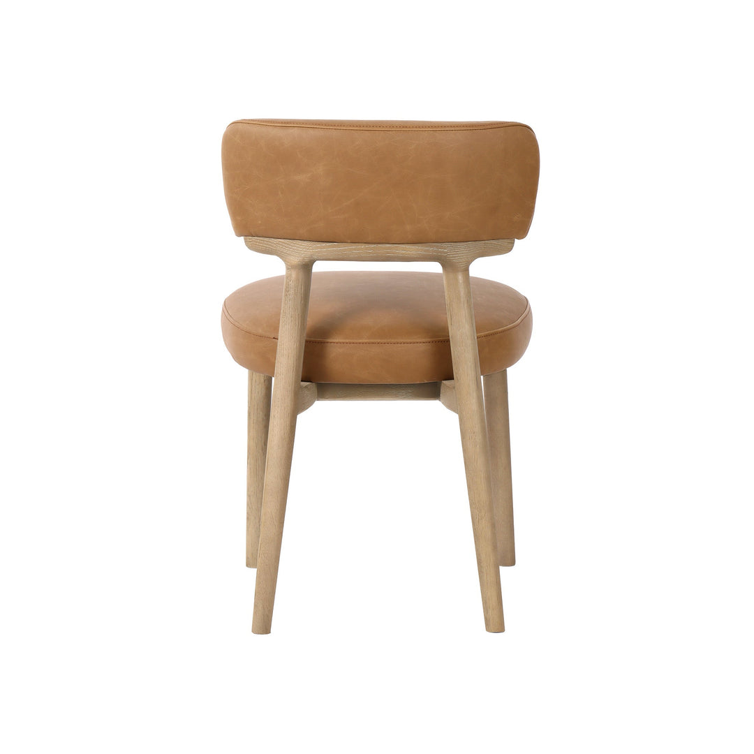 Willow Dining Chair in Tawny Leather - dining chair by LH Imports - Whats New Furniture Portland OR