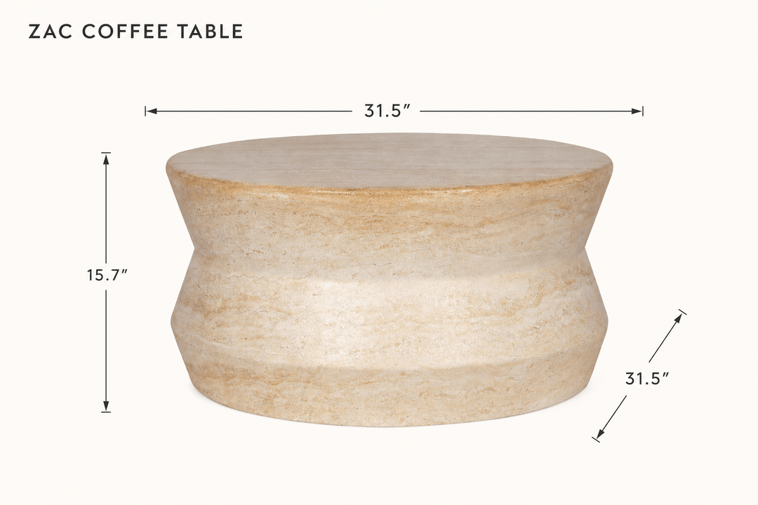 Zac Coffee Table dimensions - What&