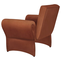 Liana Upholstered Roll Arm Accent Armchair Rust Orange - What&