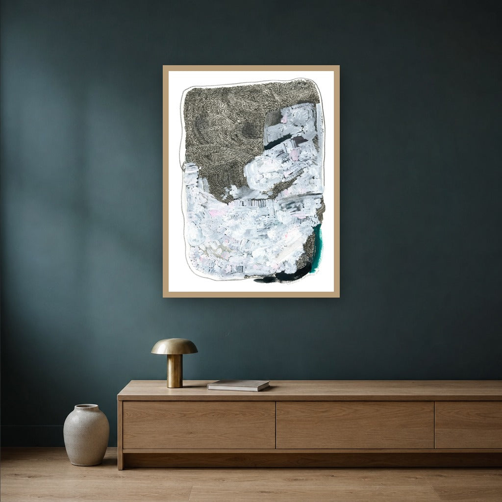 Life Plan 1C art print by Olivia Serrill styled in a Portland home — What&
